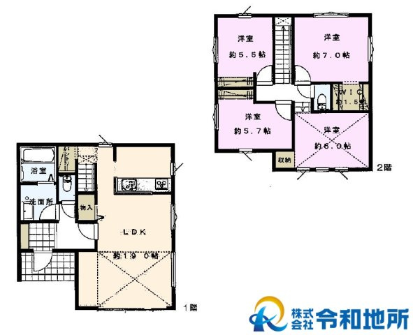 新築戸建　高座郡寒川町小谷3丁目の間取り|閑静な住宅街に佇む4LDK、ファミリータイプのお家♪