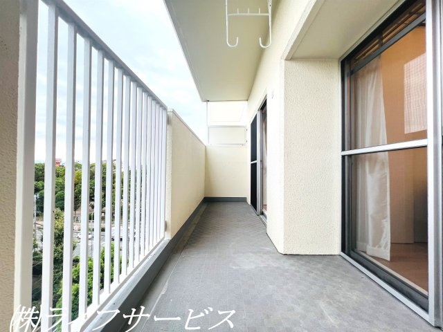 【バルコニー】 | 新北野第2コーポ | 西向きのバルコニー