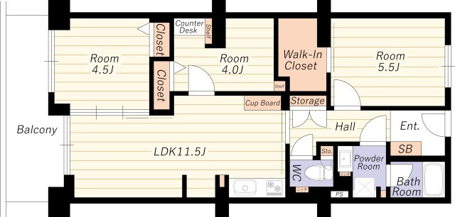 【間取り】 | 新北野第2コーポ | 眺望良好・Ｒ７年７月室内リフォーム済・エレベーター停止階