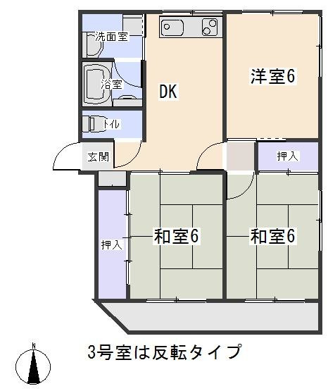 リバーストーン（東大友町）の間取り
