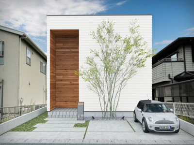 【外観パース】 | COLORSグリーンヒル栗東市綣7丁目限定１区画 | ～施工事例～