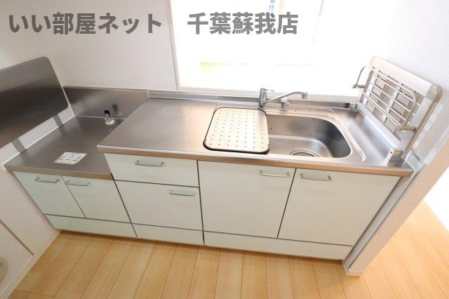 ヴィラージュおゆみ野のキッチン|きれいなキッチンです