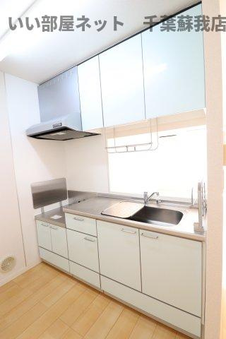 ヴィラージュおゆみ野のキッチン|きれいなキッチンです