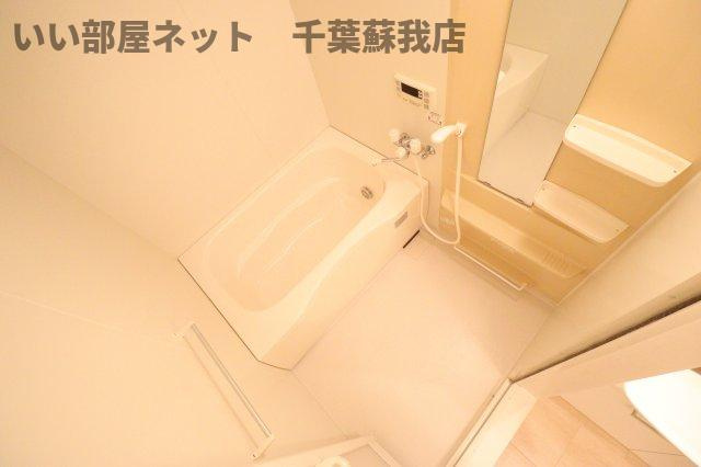 ヴィラージュおゆみ野の浴室|ゆったり過ごせるお風呂です