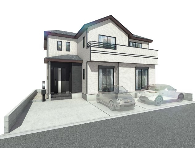 【間取り】 | 八千代台東４丁目　新築戸建 | ＋土地図　４LDK＋カースペース３台（車種によります。）