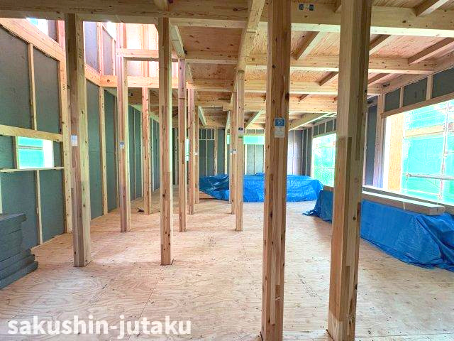 【外観】 | 八千代台東４丁目　新築戸建 | R.7.11.2撮影　八千代台東４丁目　新築戸建　土地約40坪　2026年1月完成予定　旧開発分譲地内