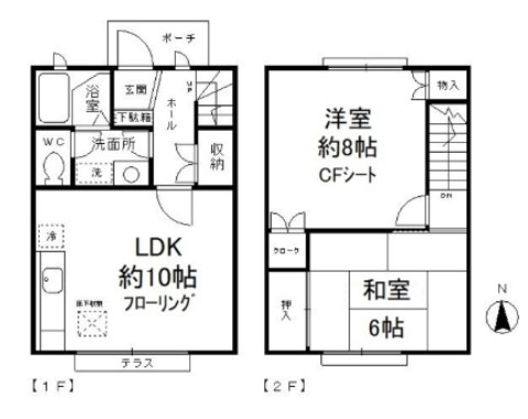 小平市仲町のテラスの間取り