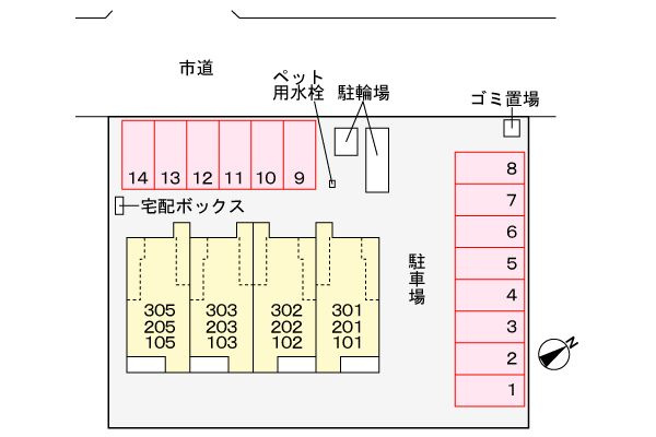 サンパティーク大脇　　刈谷市の賃貸ならクラスホーム刈谷店の駐車場