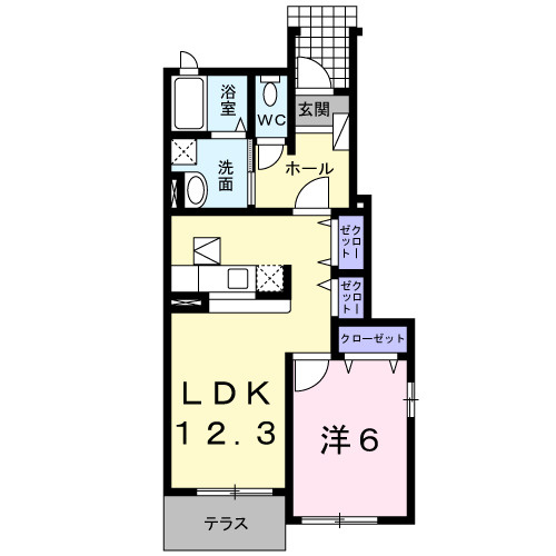 カトレア　Ⅰの間取り