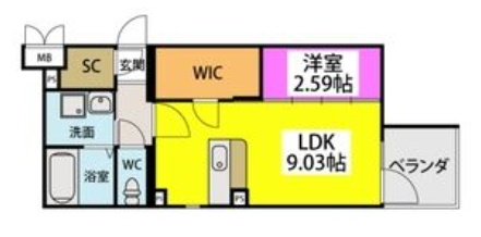 【間取り】 | レジデンシャルジェム井尻