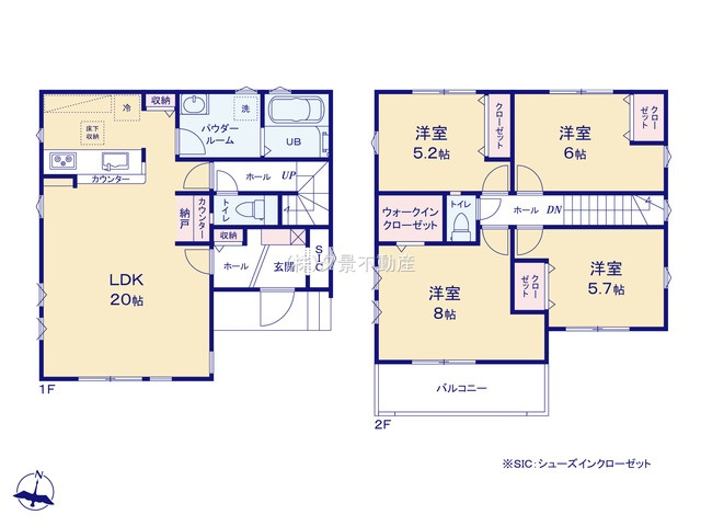 【間取り】 | 《仲介手数料無料》練馬区西大泉６丁目19-7(1号棟)新築一戸建てフィット