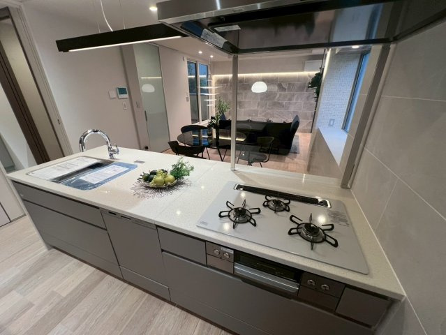 世田谷区世田谷　完成デザイナーズ住宅B号棟のキッチン