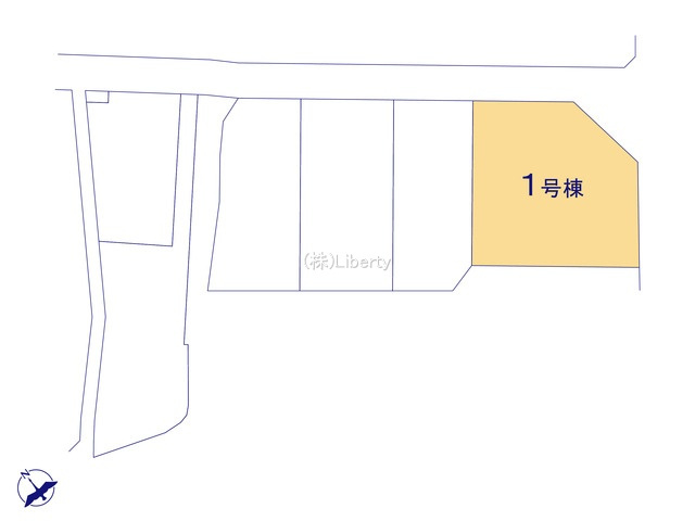 日立市滑川本町3期　新築戸建　1号棟の区画図