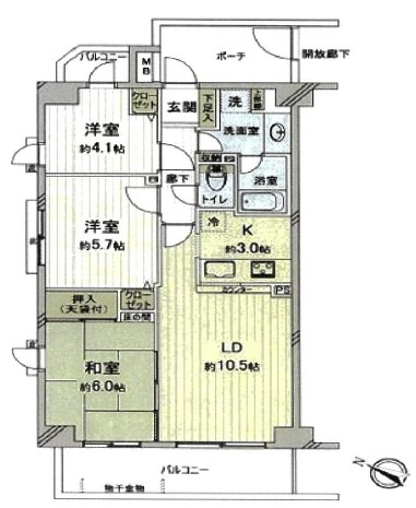 【間取り】 | ソフィア上福岡 | ３LDK