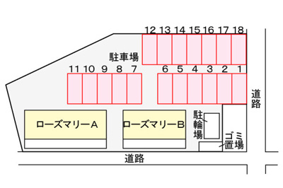 【駐車場】 | ローズマリーＡ | 駐車場