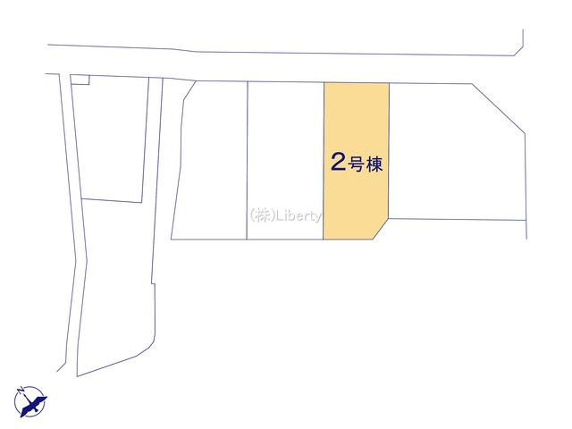 日立市滑川本町3期　新築戸建　2号棟の区画図