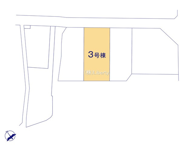 日立市滑川本町3期　新築戸建　3号棟の区画図