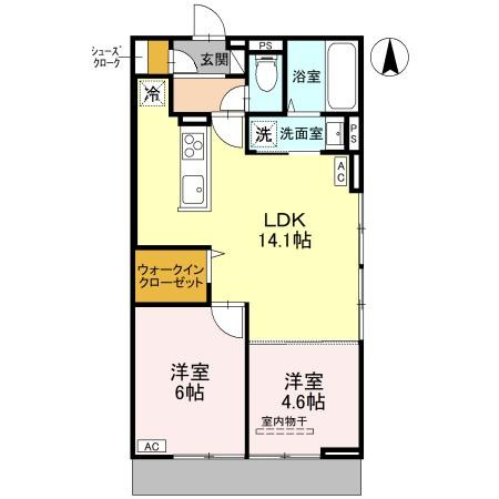 アイビー俊徳道の間取り