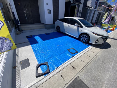 【駐車場】 | 那覇市具志（全7棟）E号棟 | E号棟　並列駐車3台可♪