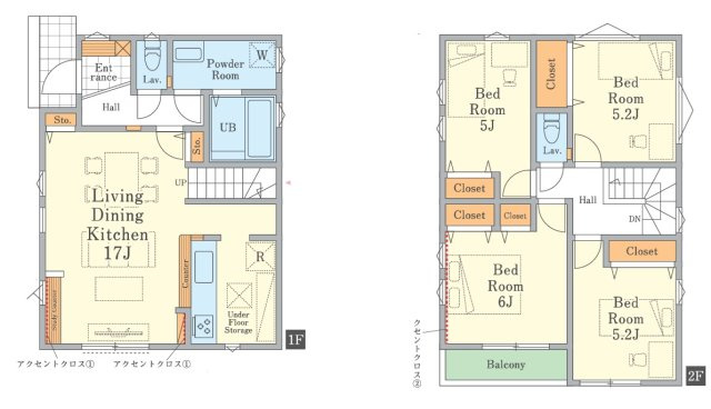 FiT 所沢市北秋津　新築戸建　全１棟の間取り