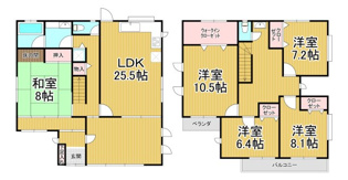 東山台３丁目戸建の間取り