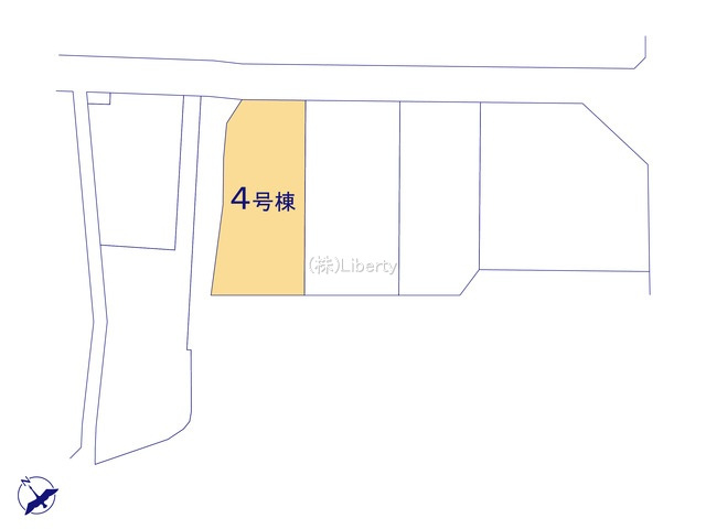 日立市滑川本町3期　新築戸建　4号棟の区画図