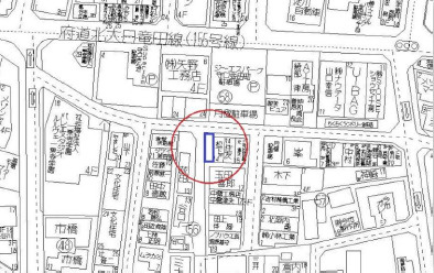 守口市金田町1丁目　土地の地図