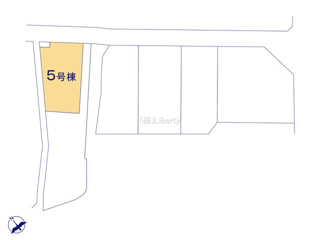 日立市滑川本町3期　新築戸建　5号棟の区画図