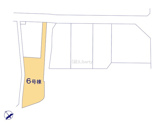 日立市滑川本町3期　新築戸建　6号棟の区画図