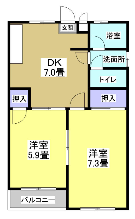サンハイツ58の間取り