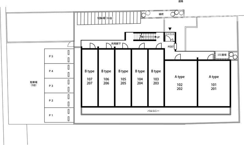 リブリ・南柏の区画図