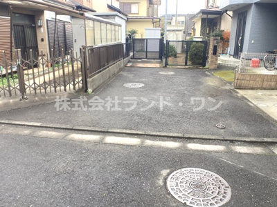 【前面道路含む現地写真】 | 所沢市東狭山ケ丘1丁目 | 接道：南側約4ｍ私道