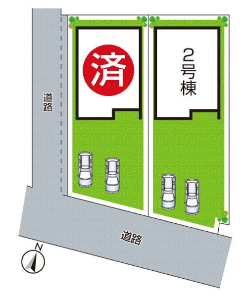 西脇市西脇　第14期　新築一戸建ての区画図|全2区画