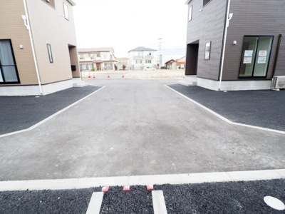 【駐車場】 | Cradle garden　本宮市本宮千代田第３　２号棟 | ★内覧予約で新米4kg★