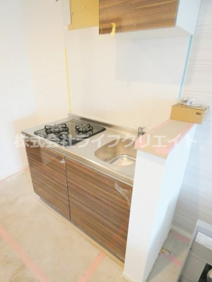 【キッチン】 | ヒルズ豊田 | ※102.206.306号室タイプの建築中写真。