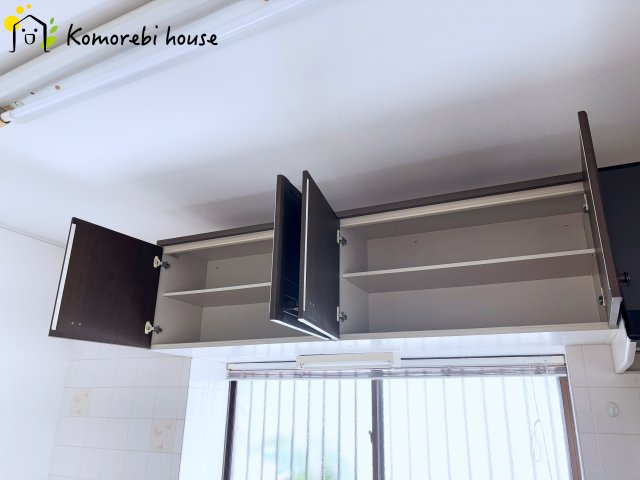 北本市中丸　中古一戸建ての収納|キッチン上の収納です