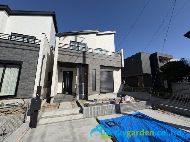 藤沢市鵠沼海岸6丁目　新築戸建　全2棟B号棟の外観|南道路に面する