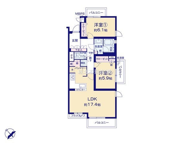 コスモ南阿佐ヶ谷ヒルハウスの間取り