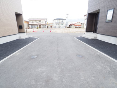 【駐車場】 | Cradle garden　本宮市本宮千代田第３　４号棟 | ★内覧予約で新米4kg★