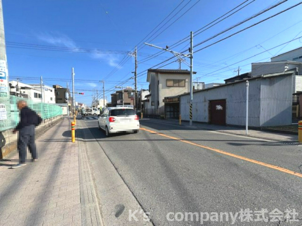 茅ヶ崎市若松町　新築戸建　1号棟の前面道路含む現地写真|前面道路☆