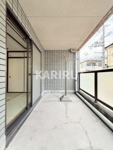 シャンボール今里Ⅱ番館のバルコニー