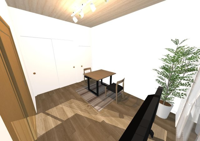 サンハイツ58の居間・リビング|こちらのリビングで趣味の時間をお楽しみください