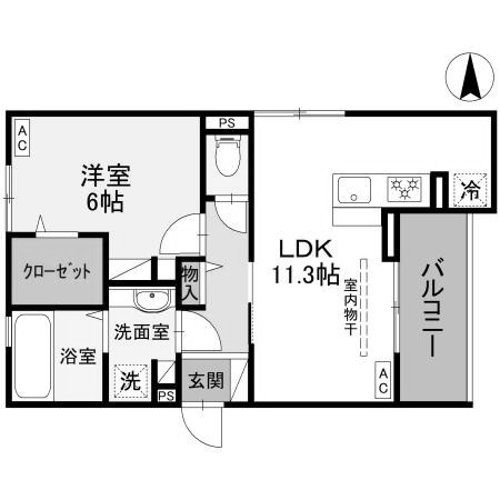 【間取り】 | D-room Fiore ”N”