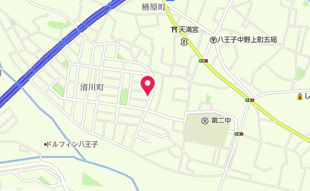 祝：成約済み　八王子市　清川町　新築戸建て　５期の地図|～仲介手数料無料☆八王子ひなた不動産～　八王子市清川町　新築戸建て