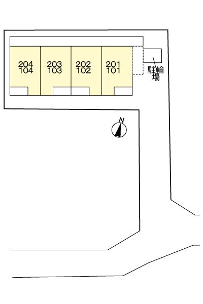 サニーハウスの区画図