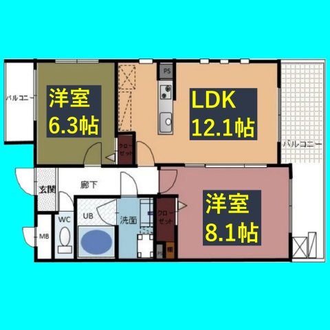 プレミアコート星ヶ丘の間取り