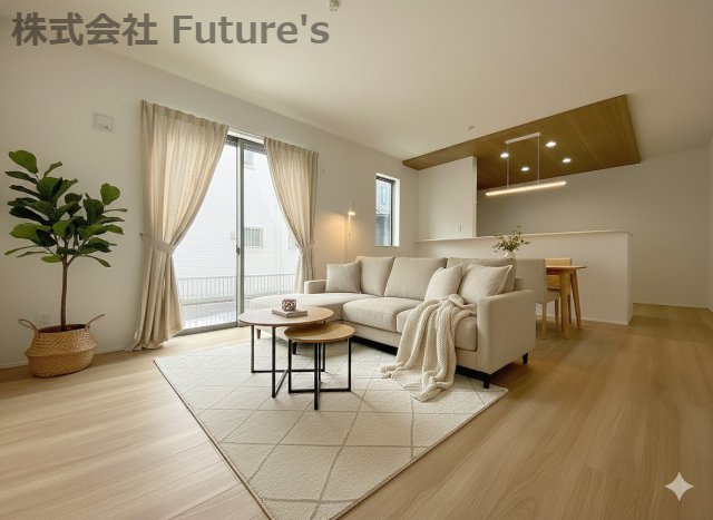 三郷市彦成1丁目　新築戸建　全2棟　1号棟の外観パース|【完成予想図】2025年11月完成予定の新築分譲住宅