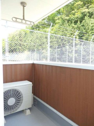 Ｇｒｅｅｎ　Ｖｉｌｌａｇｅ　Ⅱのバルコニー|落ち着いた時間を過ごせるバルコニーです