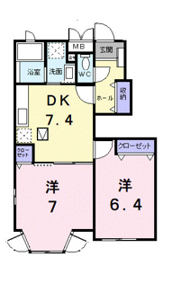 【間取り】 | メゾン・ミノツＢ