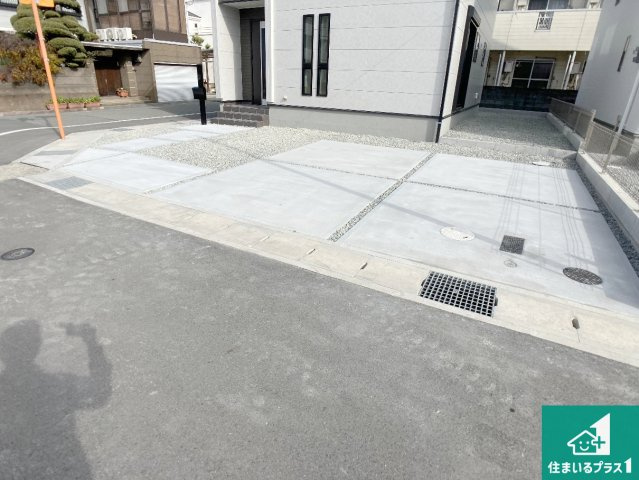 姫路市大津区天神町　新築一戸建ての駐車場|駐車スペース！散水栓があるので、こまめに愛車を洗えます！